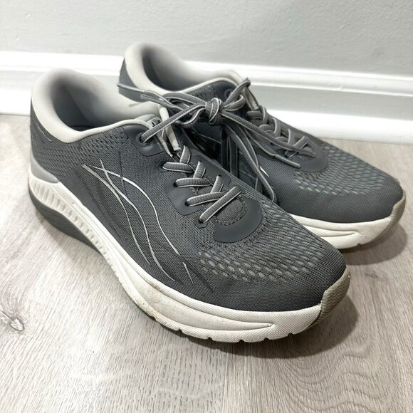 Dansko pace shoes Womens 39 Athletic Low Sneakers 4205249369 Gray Fabric Lace Up - Picture 1 of 11